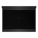 ZLINE 36 in. 5.2 cu. ft. Marino Induction Range with 5 Element Cooktop and Electric Convection Oven in Black Stainless Steel (MINRB-36)