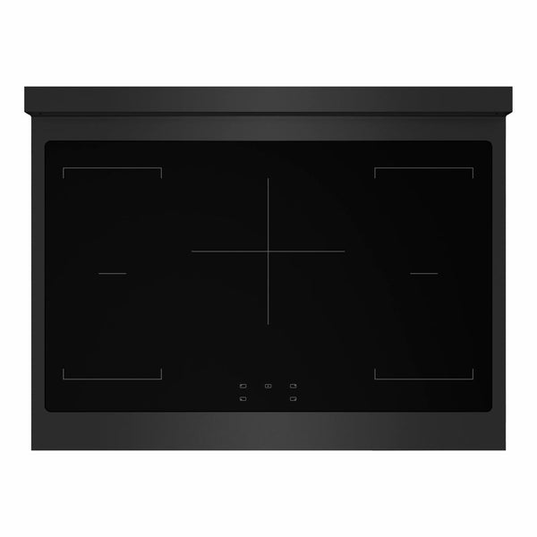 ZLINE 36 in. 5.2 cu. ft. Marino Induction Range with 5 Element Cooktop and Electric Convection Oven in Black Stainless Steel (MINRB-36)