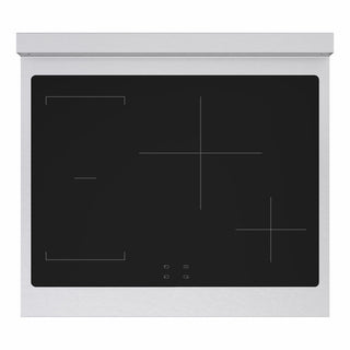 ZLINE Autograph Edition 30 in. 4.2 cu. ft. Marino Induction Range with 4 Element Cooktop and Electric Convection Oven in Satin Stainless Steel with White Matte Door and Matte Black Accents (MINRSZ-WM-30-MB)