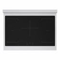 ZLINE Autograph Edition 36 in. 5.2 cu. ft. Marino Induction Range with 5 Element Cooktop and Electric Convection Oven in Satin Stainless Steel with Polished Gold Accents (MINRSZ-36-G)