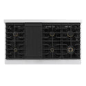 ZLINE 48 in. 6.7 cu. ft. Marino Double Oven Dual Fuel Range in Satin Stainless Steel with 8 Brass Burners (MDRS-BR-48)