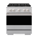 ZLINE 30 in. 4.2 cu. ft. Marino Dual Fuel Range with 4 Burner DuoPro™ Cooktop and Electric Convection Oven in Satin Stainless Steel (PMDRS-30)