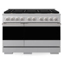 ZLINE 48 in. 6.7 cu. ft. Marino Dual Fuel Range with 8 Burner DuoPro™ Cooktop and Dual Ovens in Satin Stainless Steel (PMDRS-48)
