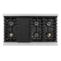 ZLINE 48 in. 6.7 cu. ft. Marino Dual Fuel Range with 8 Burner DuoPro™ Cooktop and Dual Ovens in Satin Stainless Steel (PMDRS-48)