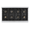 ZLINE 48 in. 6.7 cu. ft. Marino Dual Fuel Range with 8 Burner DuoPro™ Cooktop and Dual Ovens in Satin Stainless Steel (PMDRS-48)