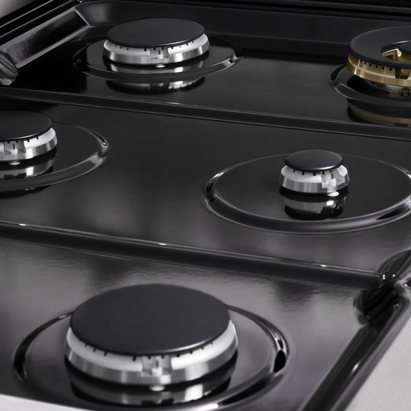 ZLINE 36 in. 5.2 cu. ft. Marino Gas Range with 6 Burner Cooktop and Convection Gas Oven in Satin Stainless Steel (MGRS-36)