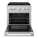ZLINE 30 in. 4.2 cu. ft. Marino Gas Range with 4 Burner DuoPro™ Cooktop and Convection Gas Oven in Satin Stainless Steel (PMGRS-30)