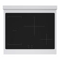 ZLINE Autograph Edition 30 in. 4.2 cu. ft. Marino Induction Range with 4 Element Cooktop and Electric Convection Oven in Stainless Steel with White Matte Door and Polished Gold Accents (MINRZ-WM-30-G)