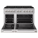 ZLINE 48 in. 6.7 cu. ft. Marino Double Oven Dual Fuel Range in Stainless Steel with 8 Brass Burners (MDR-BR-48)