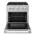 ZLINE 30 in. 4.2 cu. ft. Marino Dual Fuel Range with 4 Burner DuoPro™ Cooktop and Electric Convection Oven in Stainless Steel (PMDR30)