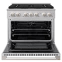 ZLINE 36 in. 5.2 cu. ft. Marino Dual Fuel Range with 6 Burner DuoPro™ Cooktop and Electric Convection Oven in Stainless Steel (PMDR36)