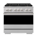 ZLINE 36 in. 5.2 cu. ft. Marino Dual Fuel Range with 6 Burner DuoPro™ Cooktop and Electric Convection Oven in Stainless Steel (PMDR36)