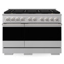 ZLINE 48 in. 6.7 cu. ft. Marino Dual Fuel Range with 8 Burner DuoPro™ Cooktop and Dual Ovens in Stainless Steel (PMDR48)