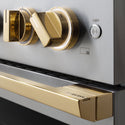 ZLINE Autograph Edition 30 in. 4.2 cu. ft. Marino Dual Fuel Range with 4 Burner DuoPro™ Cooktop and Electric Convection Oven in Stainless Steel with Polished Gold Accents (PMDRZ-30-G)
