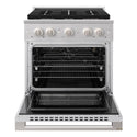 ZLINE 30 in. 4.2 cu. ft. Marino Gas Range with Convection Gas Oven in Stainless Steel with 4 Brass Burners (MGR-BR-30)