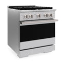 ZLINE 30 in. 4.2 cu. ft. Marino Gas Range with Convection Gas Oven in Stainless Steel with 4 Brass Burners (MGR-BR-30)