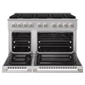 ZLINE 48 in. 6.7 cu. ft. Marino Double Oven Gas Range with 8 Burner Cooktop in Stainless Steel (MGR48)