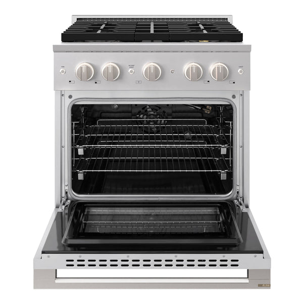 ZLINE 30 in. 4.2 cu. ft. Marino Gas Range with 4 Burner DuoPro™ Cooktop and Convection Gas Oven in Stainless Steel (PMGR30)