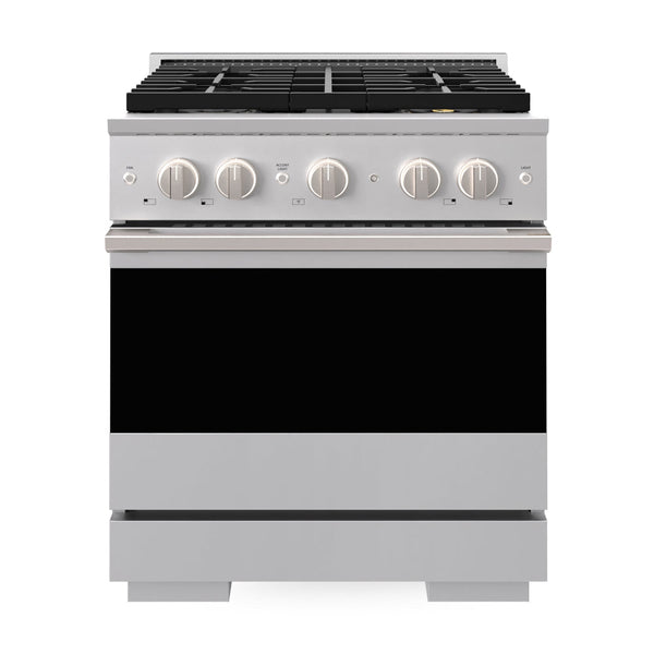ZLINE 30 in. 4.2 cu. ft. Marino Gas Range with 4 Burner DuoPro™ Cooktop and Convection Gas Oven in Stainless Steel (PMGR30)