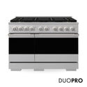 ZLINE 48 in. 6.7 cu. ft. Marino Gas Range with 8 Burner DuoPro™ Cooktop and Dual Ovens in Stainless Steel (PMGR48)