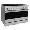 ZLINE 48 in. 6.7 cu. ft. Marino Gas Range with 8 Burner DuoPro™ Cooktop and Dual Ovens in Stainless Steel (PMGR48)