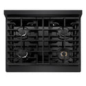 ZLINE 30 in. 4.2 cu. ft. Marino Gas Range with 4 Burner Cooktop and Convection Gas Oven in Black Stainless Steel (MGRB-30)