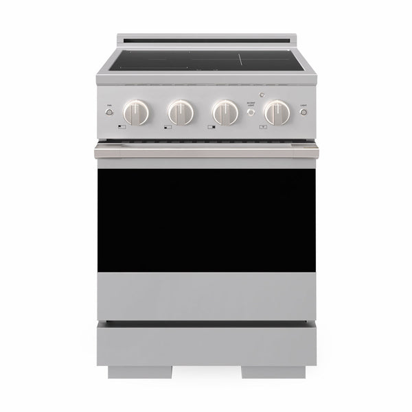 ZLINE 24 in. 3.2 cu. ft. Marino Induction Range with 3 Element Cooktop and Electric Convection Oven in Stainless Steel (MINR24)