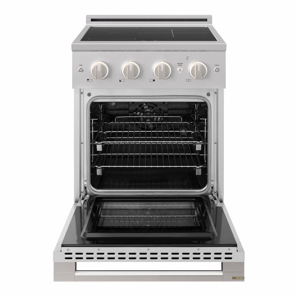 ZLINE 30 in. 4.2 cu. ft. Marino Induction Range with 4 Element Cooktop and Electric Convection Oven in Stainless Steel (MINR30)