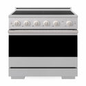 ZLINE 36 in. 5.2 cu. ft. Marino Induction Range with 5 Element Cooktop and Electric Convection Oven in Stainless Steel (MINR36)