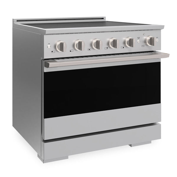 ZLINE 36 in. 5.2 cu. ft. Marino Induction Range with 5 Element Cooktop and Electric Convection Oven in Stainless Steel (MINR36)
