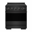 ZLINE 30 in. 4.2 cu. ft. Marino Induction Range with 4 Element Cooktop and Electric Convection Oven in Black Stainless Steel (MINRB-30)