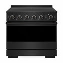 ZLINE 36 in. 5.2 cu. ft. Marino Induction Range with 5 Element Cooktop and Electric Convection Oven in Black Stainless Steel (MINRB-36)