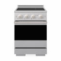 ZLINE 24 in. 3.2 cu. ft. Marino Induction Range with 3 Element Cooktop and Electric Convection Oven in Satin Stainless Steel (MINRS-24)
