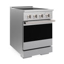 ZLINE 24 in. 3.2 cu. ft. Marino Induction Range with 3 Element Cooktop and Electric Convection Oven in Satin Stainless Steel (MINRS-24)