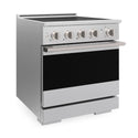 ZLINE 30 in. 4.2 cu. ft. Marino Induction Range with 4 Element Cooktop and Electric Convection Oven in Satin Stainless Steel (MINRS-30)