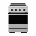 ZLINE Autograph Edition 24 in. 3.2 cu. ft. Marino Induction Range with 3 Element Cooktop and Electric Convection Oven in Satin Stainless Steel with Matte Black Accents (MINRSZ-24-MB)