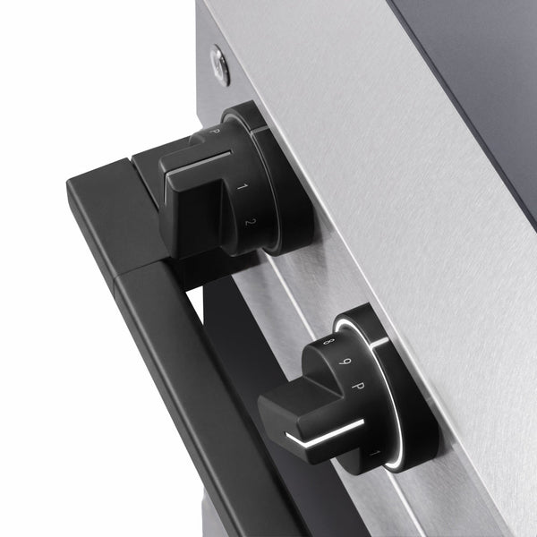 ZLINE Autograph Edition 36 in. 5.2 cu. ft. Marino Induction Range with 5 Element Cooktop and Electric Convection Oven in Satin Stainless Steel with Matte Black Accents (MINRSZ-36-MB)