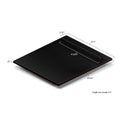 ZLINE 24" Tallac Series 3rd Rack Dishwasher with Oil-Rubbed Bronze Panel and Traditional Handle, 51dBa (DWV-ORB-24) dimensional diagram with measurements.