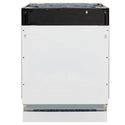 ZLINE 24 in. Tallac Series 3rd Rack Panel Ready Dishwasher with Stainless Steel Tub, 51dBa (DWV-24) front, closed.