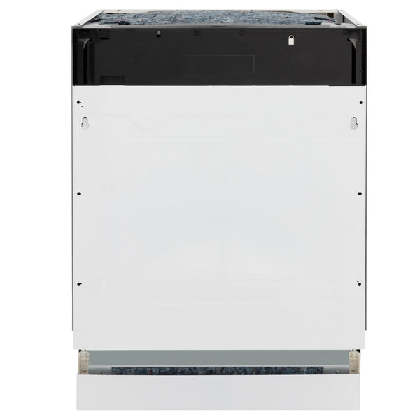ZLINE 24 in. Tallac Series 3rd Rack Panel Ready Dishwasher with Stainless Steel Tub, 51dBa (DWV-24) front, closed.