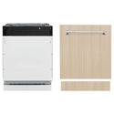 ZLINE 24 in. Tallac Series 3rd Rack Dishwasher in Custom Panel Ready with Stainless Steel Tub, 51dBa (DWV-24)-Dishwashers-DWV-24 ZLINE Kitchen and Bath