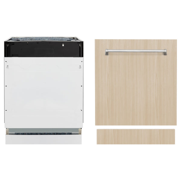 ZLINE 24 in. Tallac Series 3rd Rack Dishwasher in Custom Panel Ready with Stainless Steel Tub, 51dBa (DWV-24)-Dishwashers-DWV-24 ZLINE Kitchen and Bath