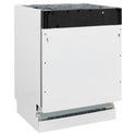 ZLINE 24 in. Tallac Series 3rd Rack Panel Ready Dishwasher with Stainless Steel Tub, 51dBa (DWV-24) side, closed.