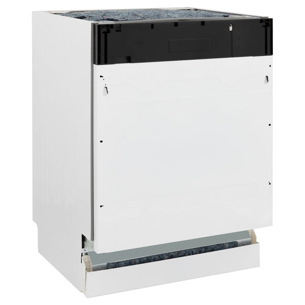 ZLINE 24 in. Tallac Series 3rd Rack Panel Ready Dishwasher with Stainless Steel Tub, 51dBa (DWV-24) side, closed.