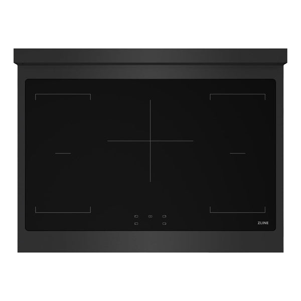 ZLINE Autograph Edition 36 in. Paramount Induction Rangetop with 5 Element Cooktop in Black Stainless Steel and Champagne Bronze Accents (SINRTBZ-36-CB)