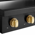 ZLINE Autograph Edition 30 in. Paramount Induction Rangetop with 4 Element Cooktop in Black Stainless Steel and Polished Gold Accents (SINRTBZ-30-G)