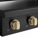 ZLINE Autograph Edition 36 in. Paramount Induction Rangetop with 5 Element Cooktop in Black Stainless Steel and Champagne Bronze Accents (SINRTBZ-36-CB)