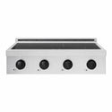 ZLINE Autograph Edition 30 in. Paramount Induction Rangetop with 4 Element Cooktop in Satin Stainless Steel and Matte Black Accents (SINRTSZ-30-MB)