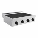 ZLINE Autograph Edition 30 in. Paramount Induction Rangetop with 4 Element Cooktop in Satin Stainless Steel and Matte Black Accents (SINRTSZ-30-MB)