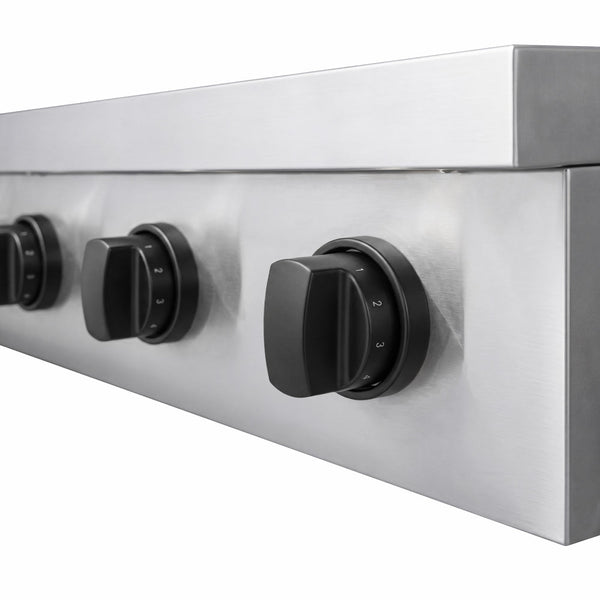 ZLINE Autograph Edition 30 in. Paramount Induction Rangetop with 4 Element Cooktop in Stainless Steel and Matte Black Accents (SINRTZ-30-MB)